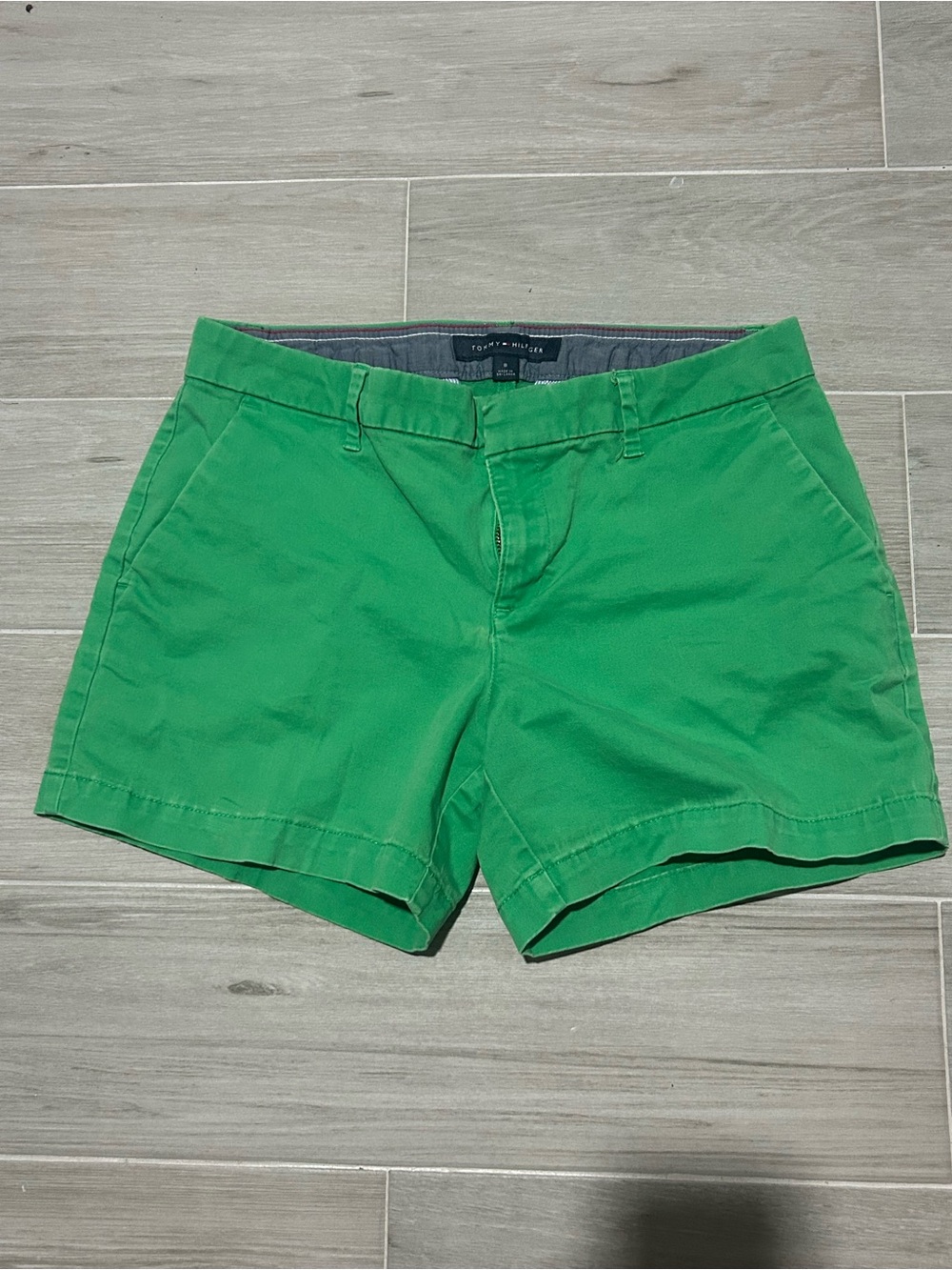 Tommy Hilfiger Bright Green Women's Chino Shorts